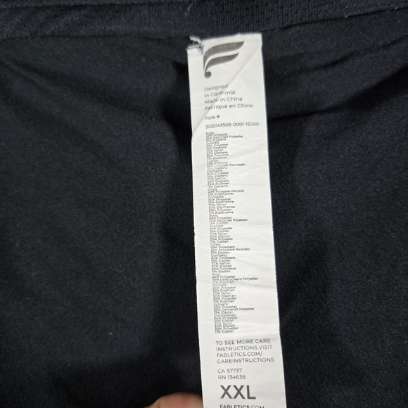 Fabletics Fundamental Mens Black Shorts Size XXL 2XL Gym Athletic Lined 7" - Picture 4 of 6